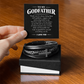 To My Godfather Bracelet - Godfather Gift from Goddaughter Godson, Cross Vegan Leather Bracelet