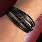 To My Godfather Bracelet - Godfather Gift from Goddaughter Godson, Cross Vegan Leather Bracelet
