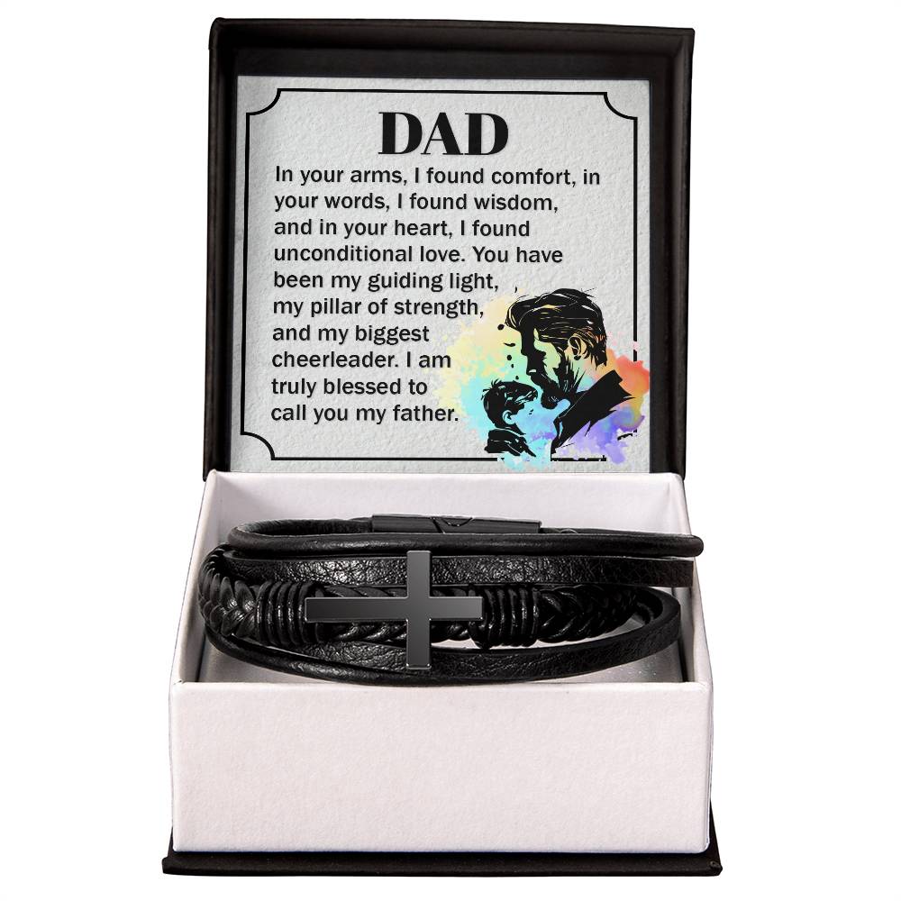 To My Father - Men's Cross Bracelet