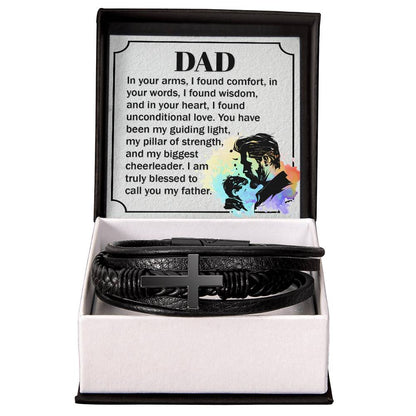 To My Father - Men's Cross Bracelet