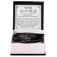 Load image into Gallery viewer, To The Love of My Life Bracelet for Men - Anniversary Jewelry for Men
