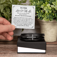 Load image into Gallery viewer, To The Love of My Life Bracelet for Men - Anniversary Jewelry for Men

