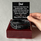 Fathers Day Bracelet from Son Dad Cross Bracelet Dad Christian Bracelet Happy Fathers Day Dad Gift Your Love Has Been My Guiding Light - Cross Bracelet
