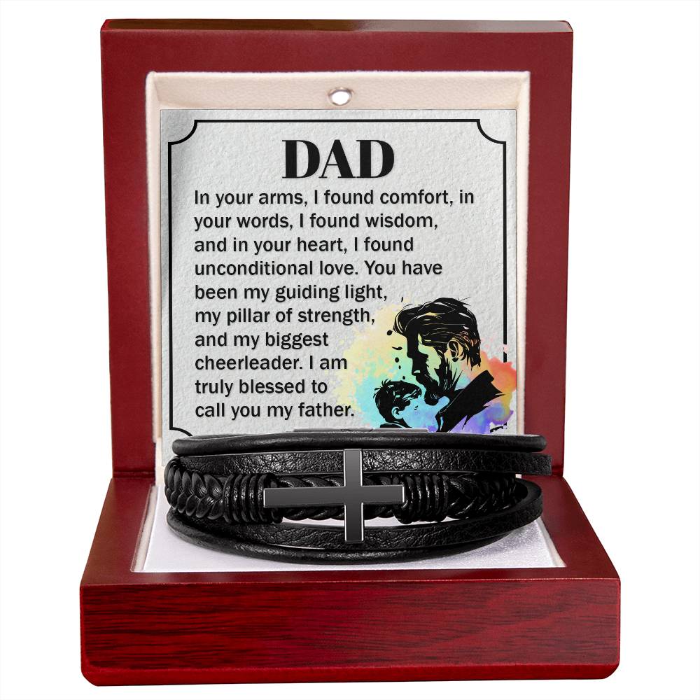 To My Father - Men's Cross Bracelet