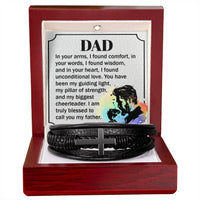 Load image into Gallery viewer, To My Father - Men's Cross Bracelet ShineOn Fulfillment
