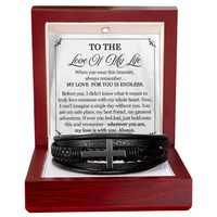 Load image into Gallery viewer, To The Love of My Life Bracelet for Men - Anniversary Jewelry for Men
