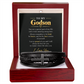 To My Godson Bracelet - Godson Gift from Godmother Godfather, Confirmation Gift, Cross Vegan Leather Bracelet