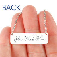 Load image into Gallery viewer, Acacia Necklace – Custom Name Horizontal Bar Necklace for Women
