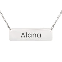 Load image into Gallery viewer, Alana Necklace – Personalized Horizontal Bar Necklace for Women
