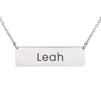 Load image into Gallery viewer, Leah Necklace – Custom Name Horizontal Bar Necklace for Women
