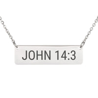 Load image into Gallery viewer, John 14:3 Necklace - Comfort Bible Verse Pendant for Grieving Friend
