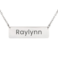 Load image into Gallery viewer, Raylynn Necklace – Custom Name Horizontal Bar Necklace for Women
