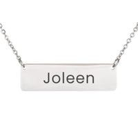 Load image into Gallery viewer, Joleen Necklace – Personalized Name Chain - Custom Horizontal Bar Necklace for Women
