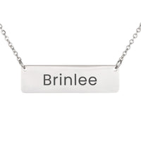Load image into Gallery viewer, Brinlee Necklace – Custom Name Horizontal Bar Necklace for Women
