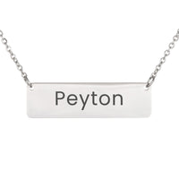 Load image into Gallery viewer, Peyton Necklace – Personalized Name Chain - Custom Horizontal Bar Necklace for Women
