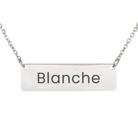 Load image into Gallery viewer, Blanche Necklace – Custom Name Horizontal Bar Necklace for Women
