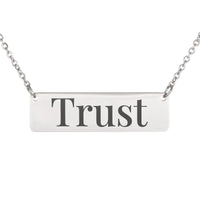 Load image into Gallery viewer, Trust Necklace - Encouragement Gift, Bible Scripture Pendant
