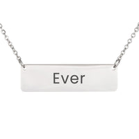 Load image into Gallery viewer, Ever Necklace – Custom Name Horizontal Bar Necklace for Women
