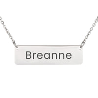 Load image into Gallery viewer, Breanne Necklace – Custom Name Horizontal Bar Necklace for Women
