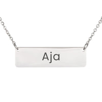 Load image into Gallery viewer, Aja Necklace – Custom Name Horizontal Bar Necklace for Women
