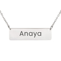 Load image into Gallery viewer, Anaya Necklace – Personalized Horizontal Bar Necklace for Women
