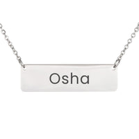 Load image into Gallery viewer, Osha Necklace – Custom Name Horizontal Bar Necklace for Women

