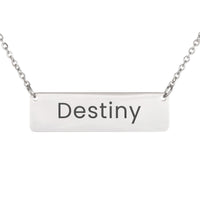 Load image into Gallery viewer, Destiny Necklace – Custom Name Horizontal Bar Necklace for Women

