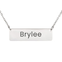 Load image into Gallery viewer, Brylee Necklace – Custom Name Horizontal Bar Necklace for Women
