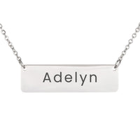 Load image into Gallery viewer, Adelyn Necklace – Custom Name Horizontal Bar Necklace for Women
