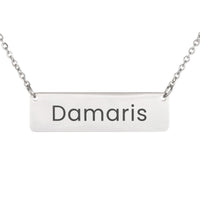 Load image into Gallery viewer, Damaris Necklace – Custom Name Horizontal Bar Necklace for Women
