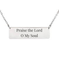 Load image into Gallery viewer, Praise the Lord O My Soul Necklace - Psalm 103:1, Dainty Bible Pendant for Daughter
