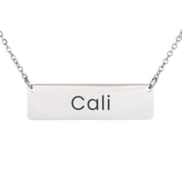 Load image into Gallery viewer, Cali Necklace – Custom Name Horizontal Bar Necklace for Women
