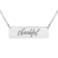 Load image into Gallery viewer, Thankful Necklace, Thanksgiving Gift - Scripture Pendant
