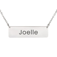 Load image into Gallery viewer, Joelle Necklace – Personalized Name Chain - Custom Horizontal Bar Necklace for Women
