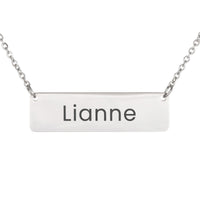 Load image into Gallery viewer, Lianne Necklace – Personalized Name Chain - Custom Horizontal Bar Necklace for Women
