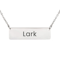 Load image into Gallery viewer, Lark Necklace – Custom Name Horizontal Bar Necklace for Women
