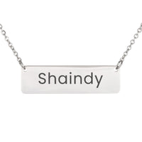 Load image into Gallery viewer, Shaindy Necklace – Custom Name Horizontal Bar Necklace for Women
