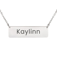 Load image into Gallery viewer, Kaylinn Necklace – Custom Name Horizontal Bar Necklace for Women
