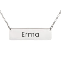 Load image into Gallery viewer, Erma Necklace – Custom Name Horizontal Bar Necklace for Women
