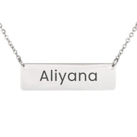 Load image into Gallery viewer, Aliyana Necklace – Custom Name Horizontal Bar Necklace for Women
