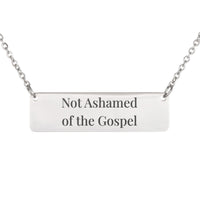 Load image into Gallery viewer, Not Ashamed of the Gospel Necklace, Romans 1:16 Faith Christian Pendant for Sister
