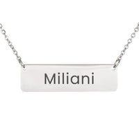 Load image into Gallery viewer, Miliani Necklace – Custom Name Horizontal Bar Necklace for Women
