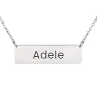 Load image into Gallery viewer, Adele Necklace – Personalized Horizontal Bar Necklace for Women
