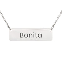 Load image into Gallery viewer, Bonita Necklace – Custom Name Horizontal Bar Necklace for Women
