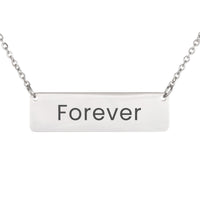 Load image into Gallery viewer, Forever Necklace – Custom Name Horizontal Bar Necklace for Women
