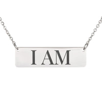Load image into Gallery viewer, I AM Necklace - Faith Scripture Pendant, Exodus 3:14 Christian Gift
