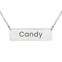 Load image into Gallery viewer, Candy Necklace – Personalized Horizontal Bar Necklace for Women
