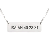 Load image into Gallery viewer, Isaiah 40:28-31 Necklace - Encouragement Gift, Strength Bible Jewelry
