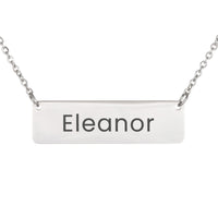 Load image into Gallery viewer, Eleanor Necklace – Custom Name Horizontal Bar Necklace for Women
