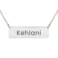Load image into Gallery viewer, Kehlani Necklace – Custom Name Horizontal Bar Necklace for Women

